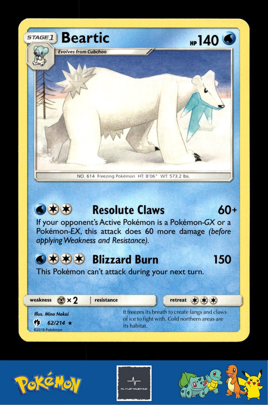 2018 Pokemon SM Lost Thunder 62/214 Beartic
