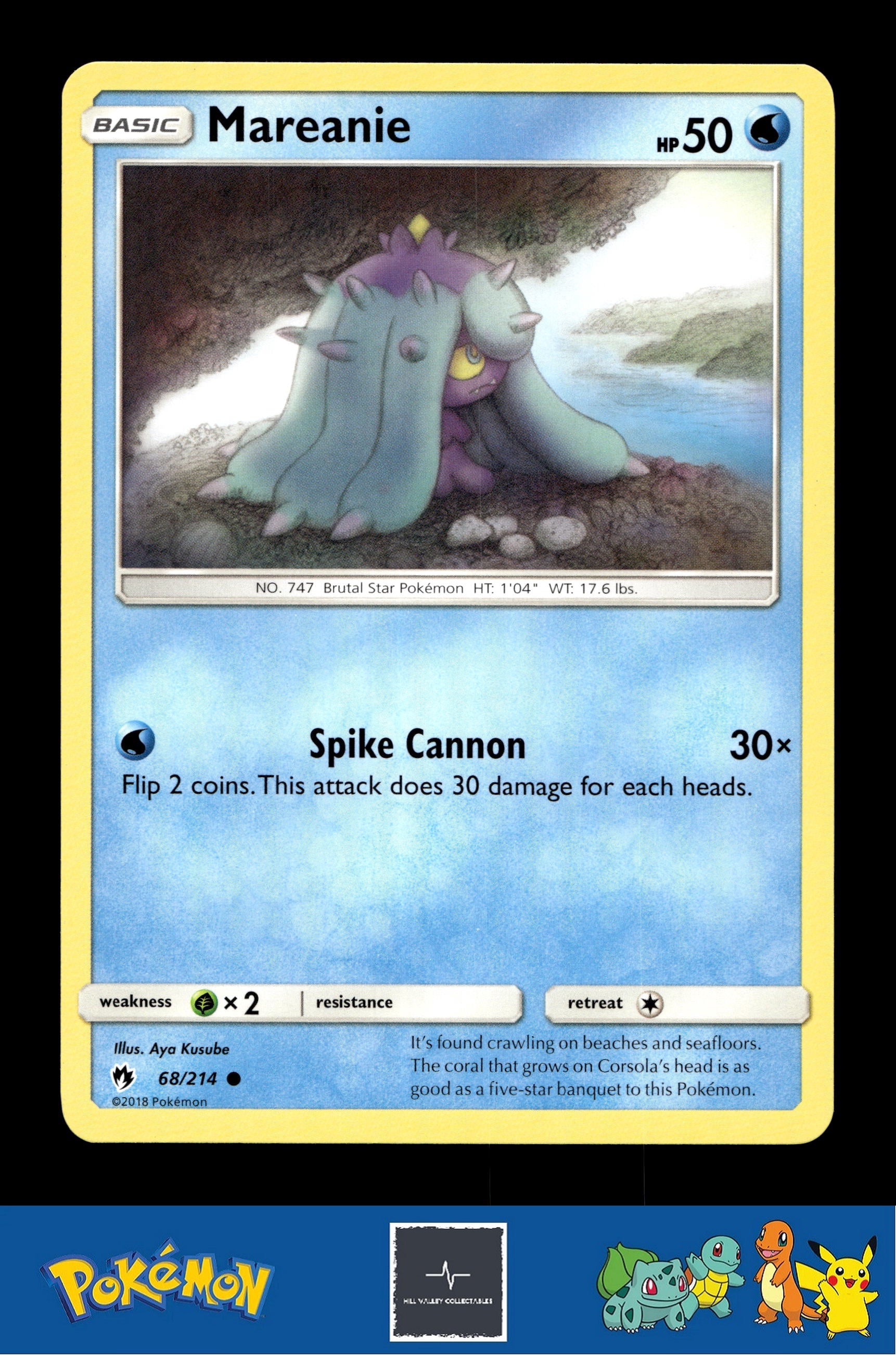 2018 Pokemon SM Lost Thunder 68/214 Mareanie