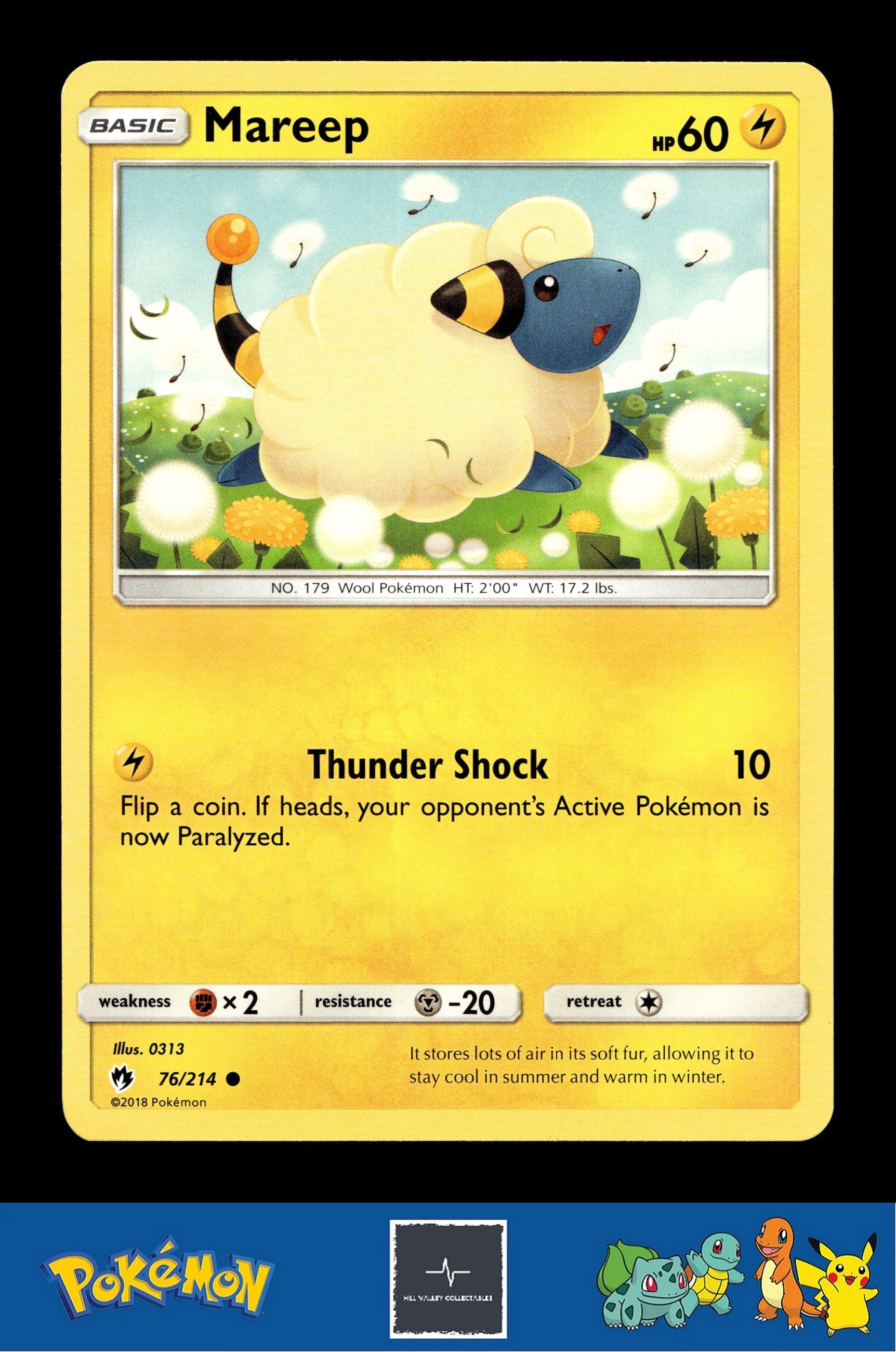 2018 Pokemon SM Lost Thunder 76/214 Mareep