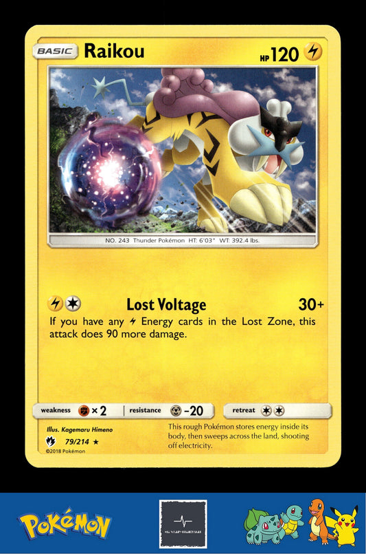 2018 Pokemon SM Lost Thunder 79/214 Raikou