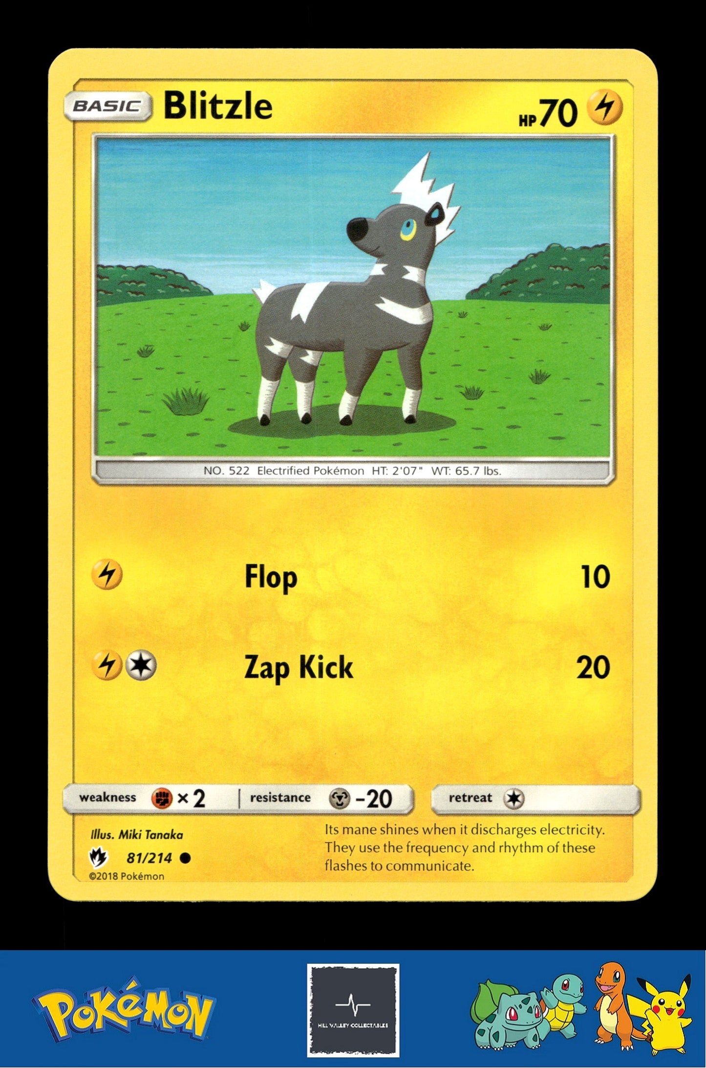 2018 Pokemon SM Lost Thunder 81/214 Blitzle