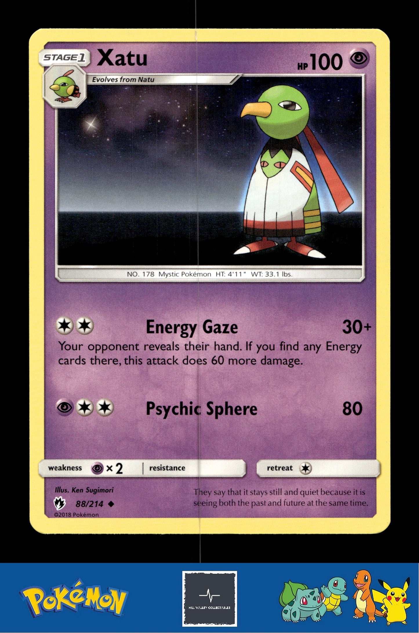 2018 Pokemon SM Lost Thunder 88/214 Xatu