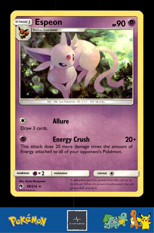 2018 Pokemon SM Lost Thunder 89/214 Espeon