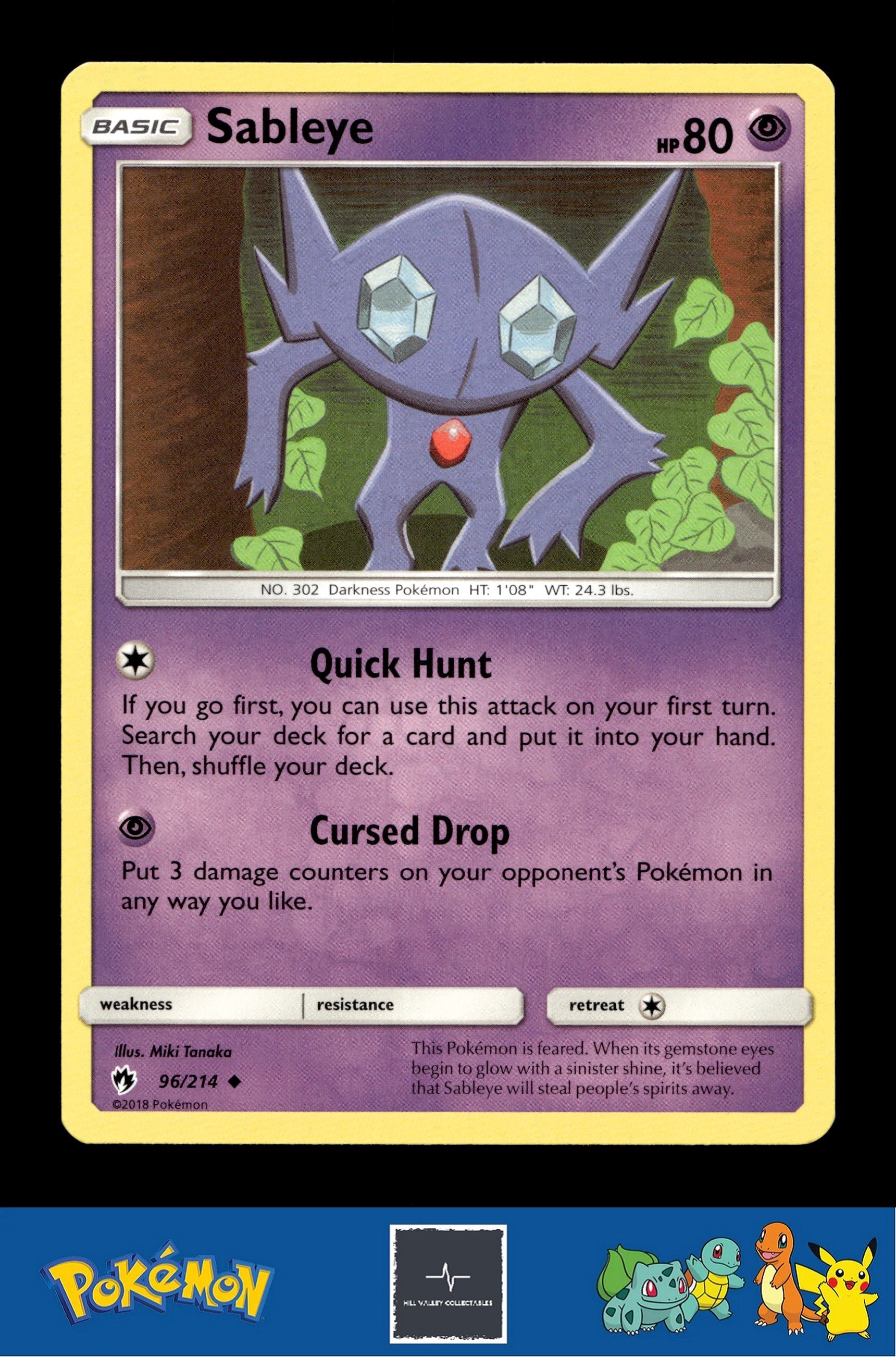 2018 Pokemon SM Lost Thunder 96/214 Sableye