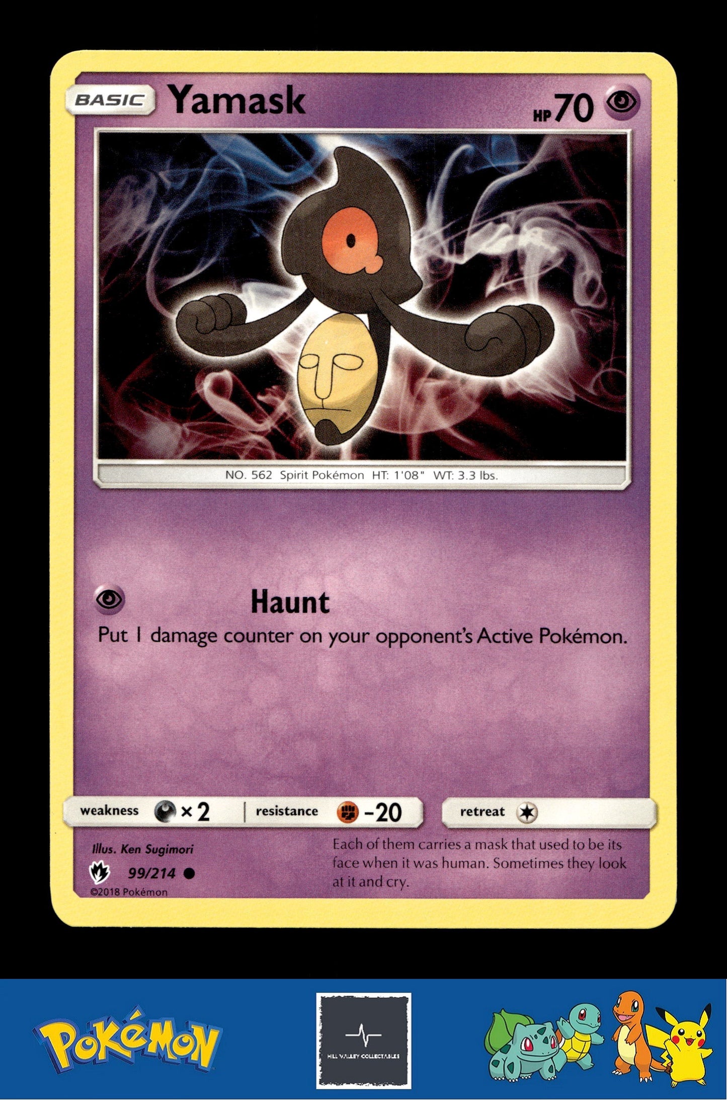 2018 Pokemon SM Lost Thunder 99/214 Yamask