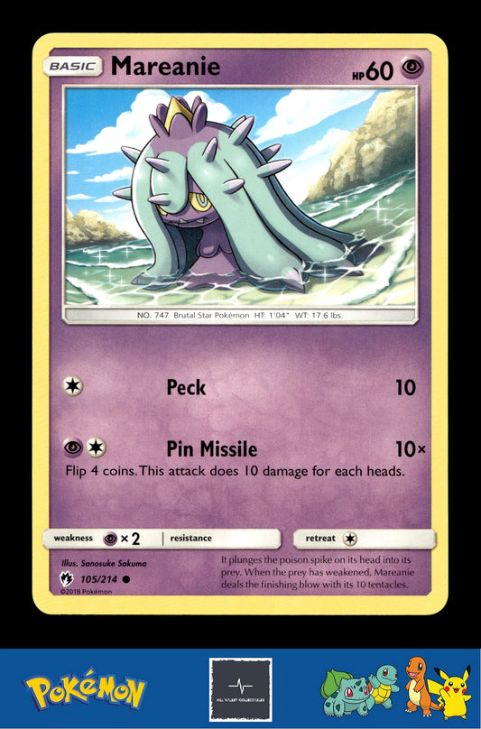 2018 Pokemon SM Lost Thunder 105/214 Mareanie