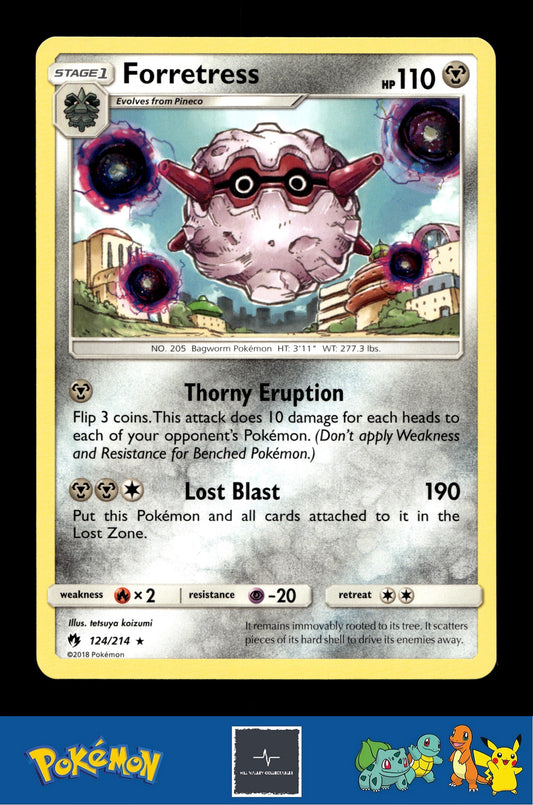 2018 Pokemon SM Lost Thunder 124/214 Forretress