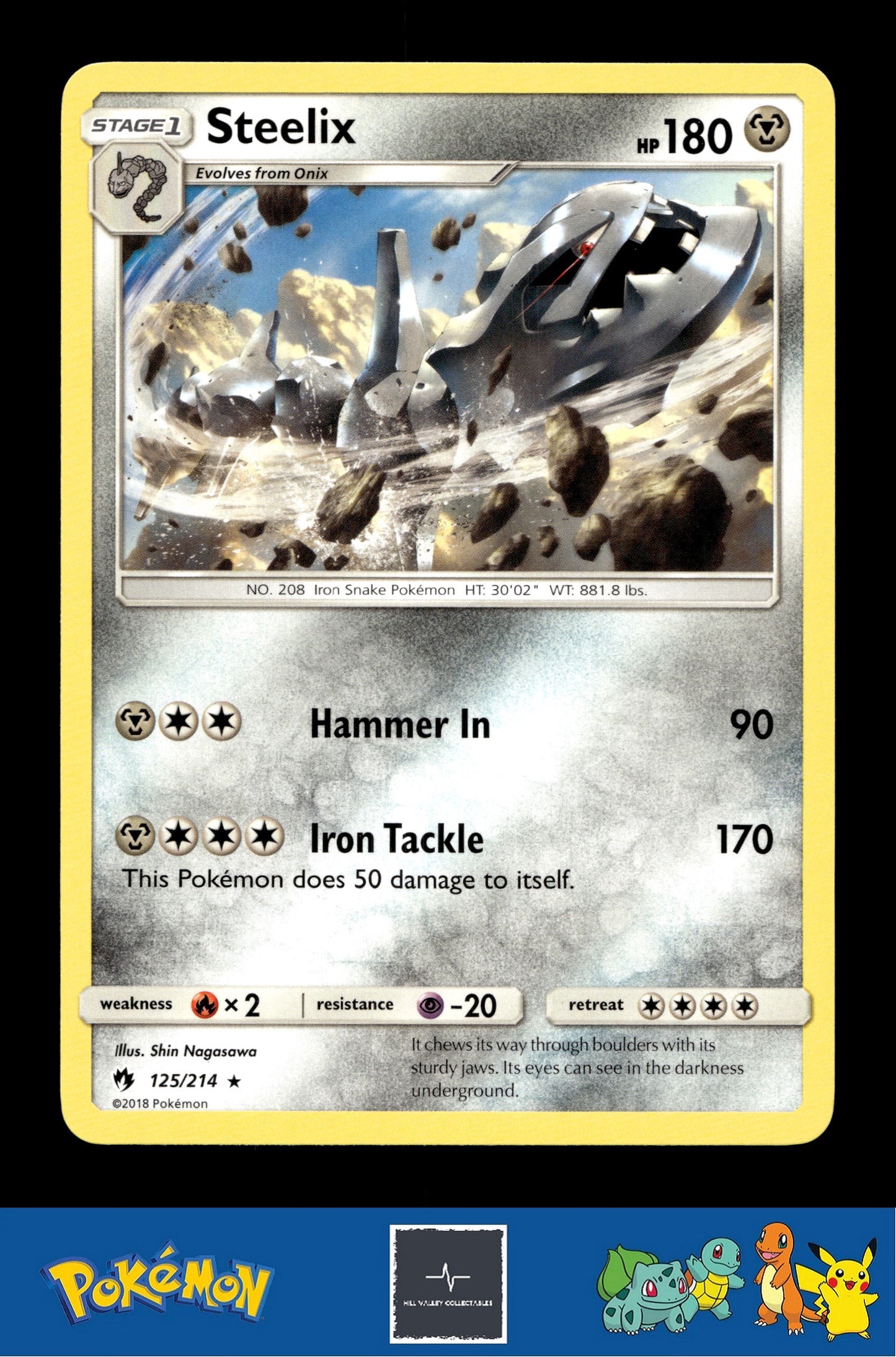 2018 Pokemon SM Lost Thunder 125/214 Steelix