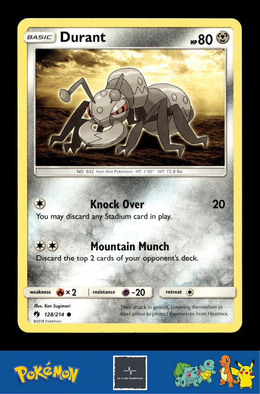 2018 Pokemon SM Lost Thunder 128/214 Durant