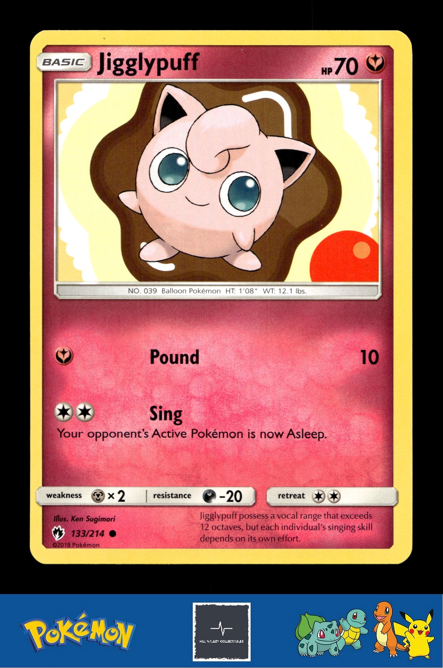 2018 Pokemon SM Lost Thunder 133/214 Jigglypuff
