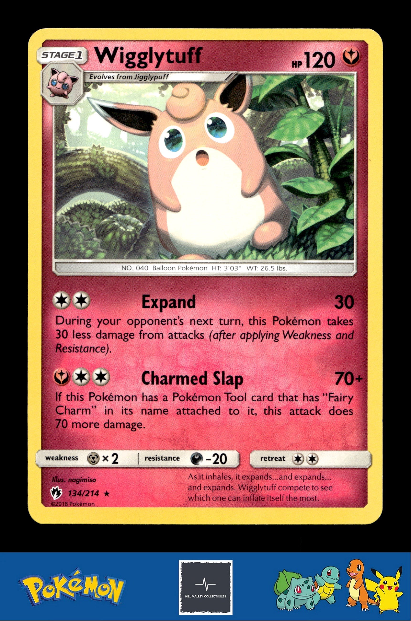 2018 Pokemon SM Lost Thunder 134/214 Wigglytuff