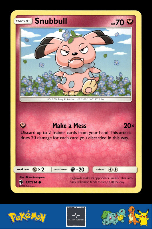 2018 Pokemon SM Lost Thunder 137/214 Snubbull