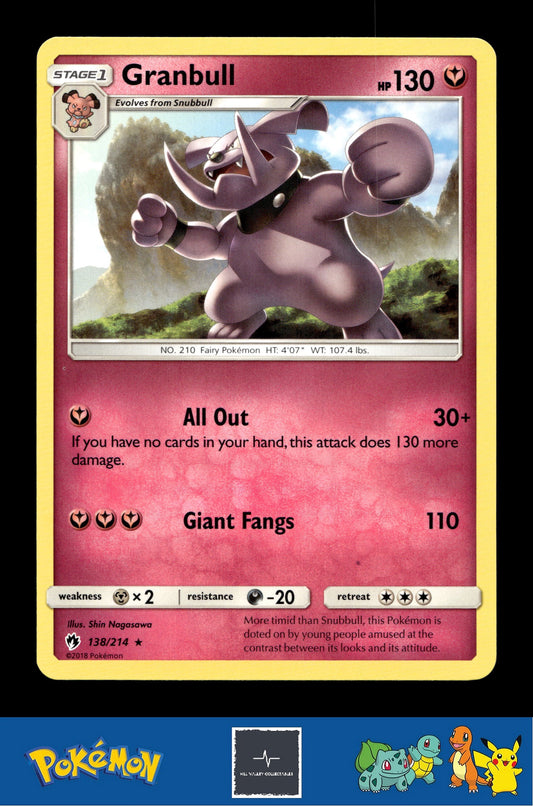 2018 Pokemon SM Lost Thunder 138/214 Granbull