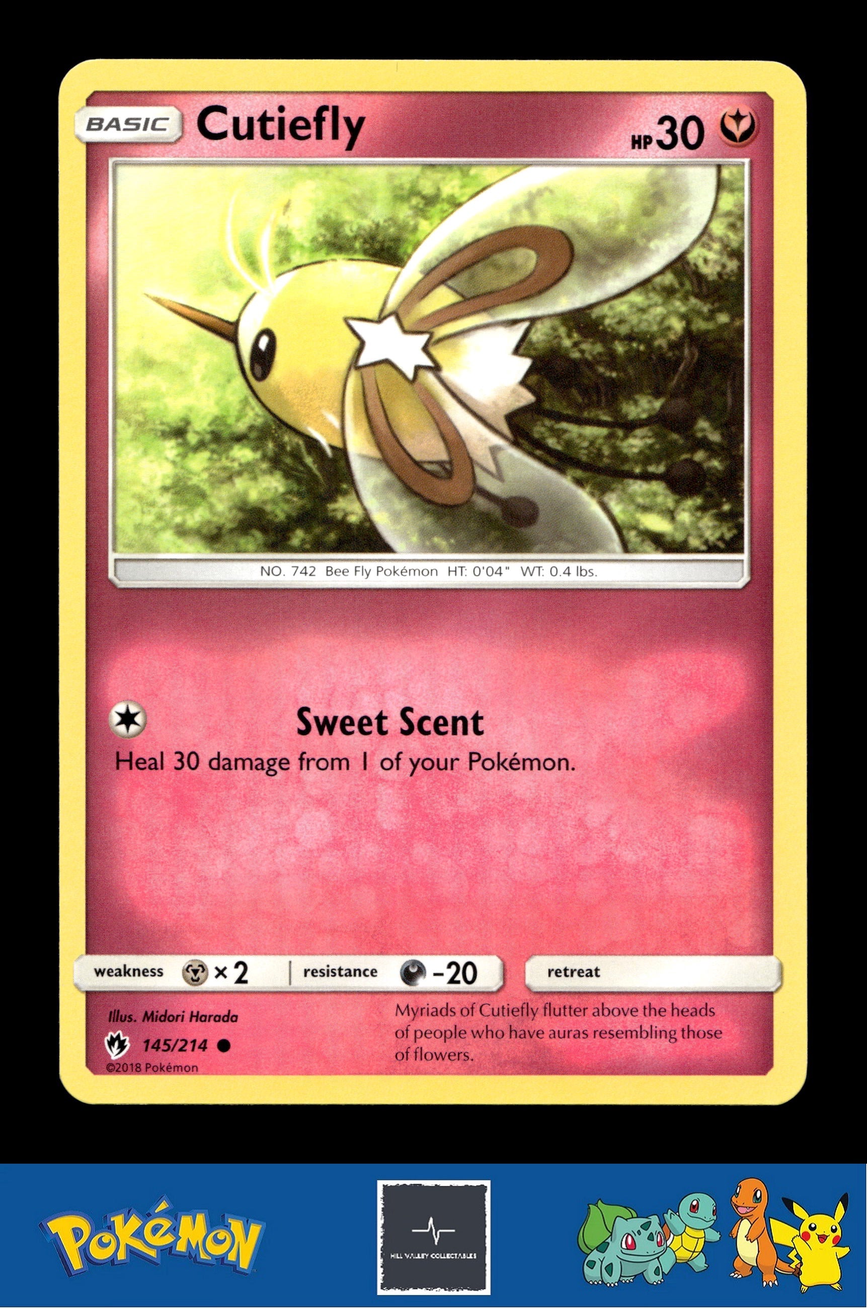 2018 Pokemon SM Lost Thunder 145/214 Cutiefly