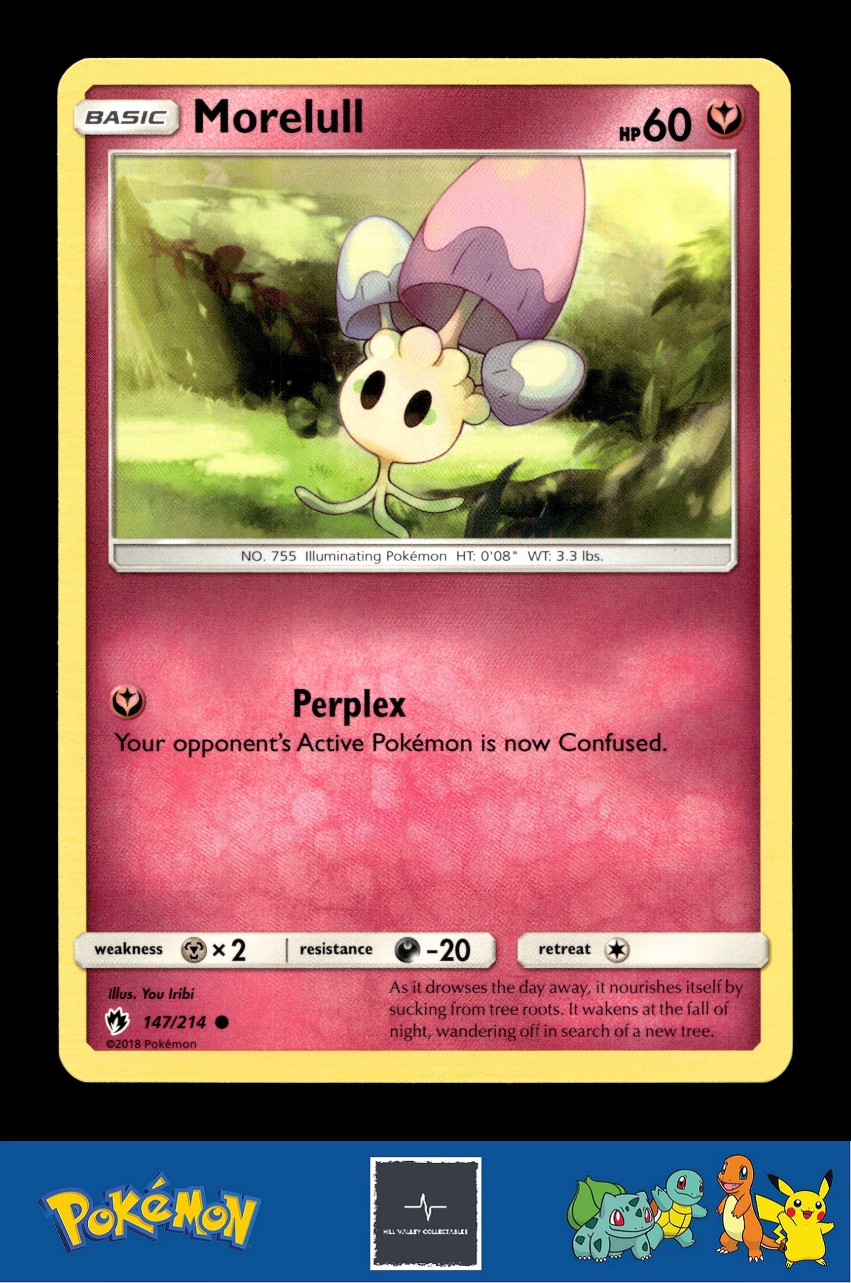 2018 Pokemon SM Lost Thunder 147/214 Morelull