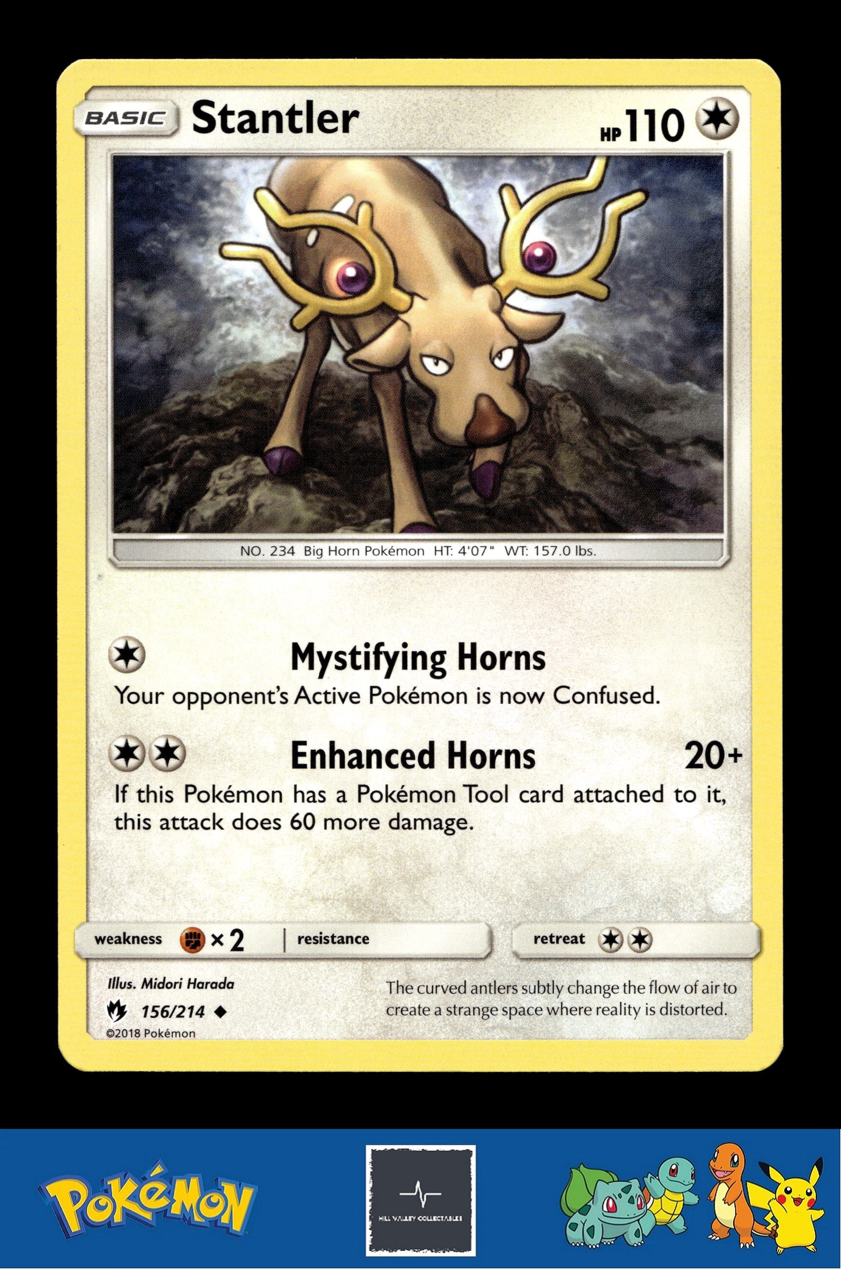 2018 Pokemon SM Lost Thunder 156/214 Stantler