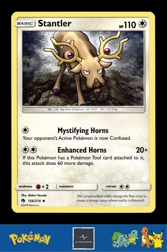 2018 Pokemon SM Lost Thunder 156/214 Stantler