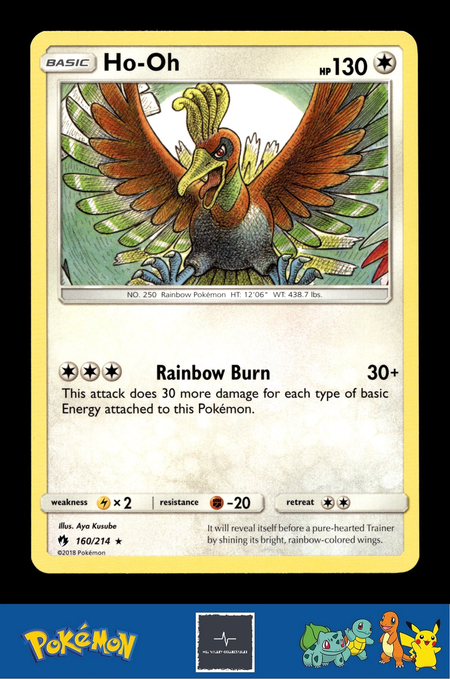 2018 Pokemon SM Lost Thunder 160/214 Ho-oh