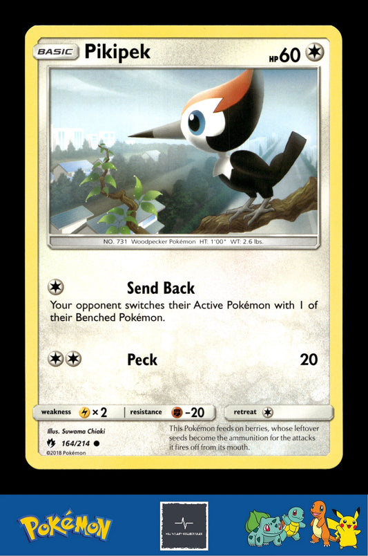 2018 Pokemon SM Lost Thunder 164/214 Pikipek