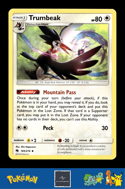 2018 Pokemon SM Lost Thunder 165/214 Trumbeak