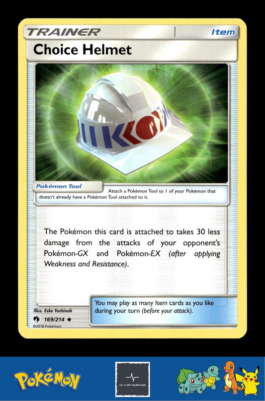2018 Pokemon SM Lost Thunder 169/214 Choice Helmet