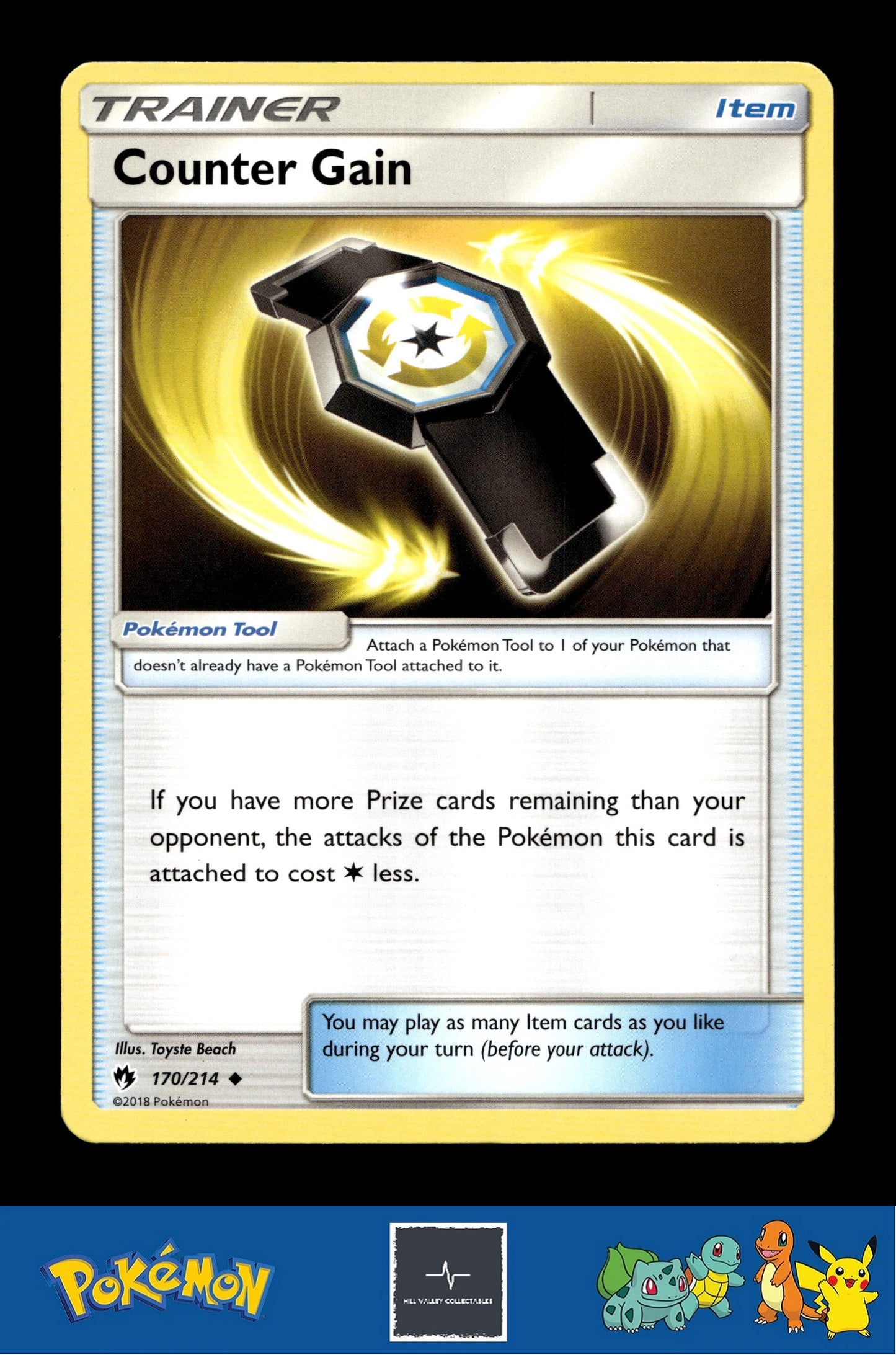 2018 Pokemon SM Lost Thunder 170/214 Counter Gin