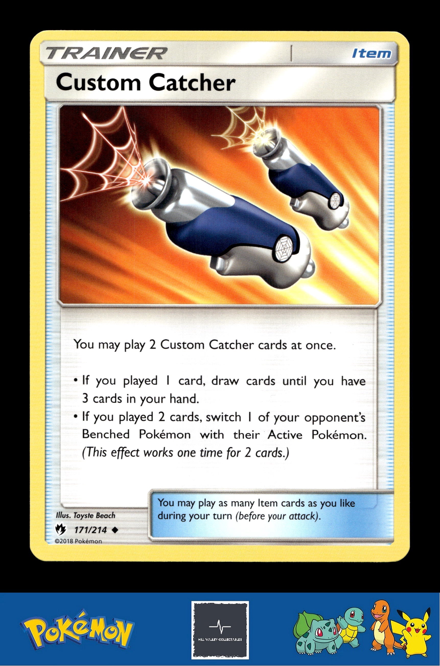 2018 Pokemon SM Lost Thunder 171/214 Custom Catcher