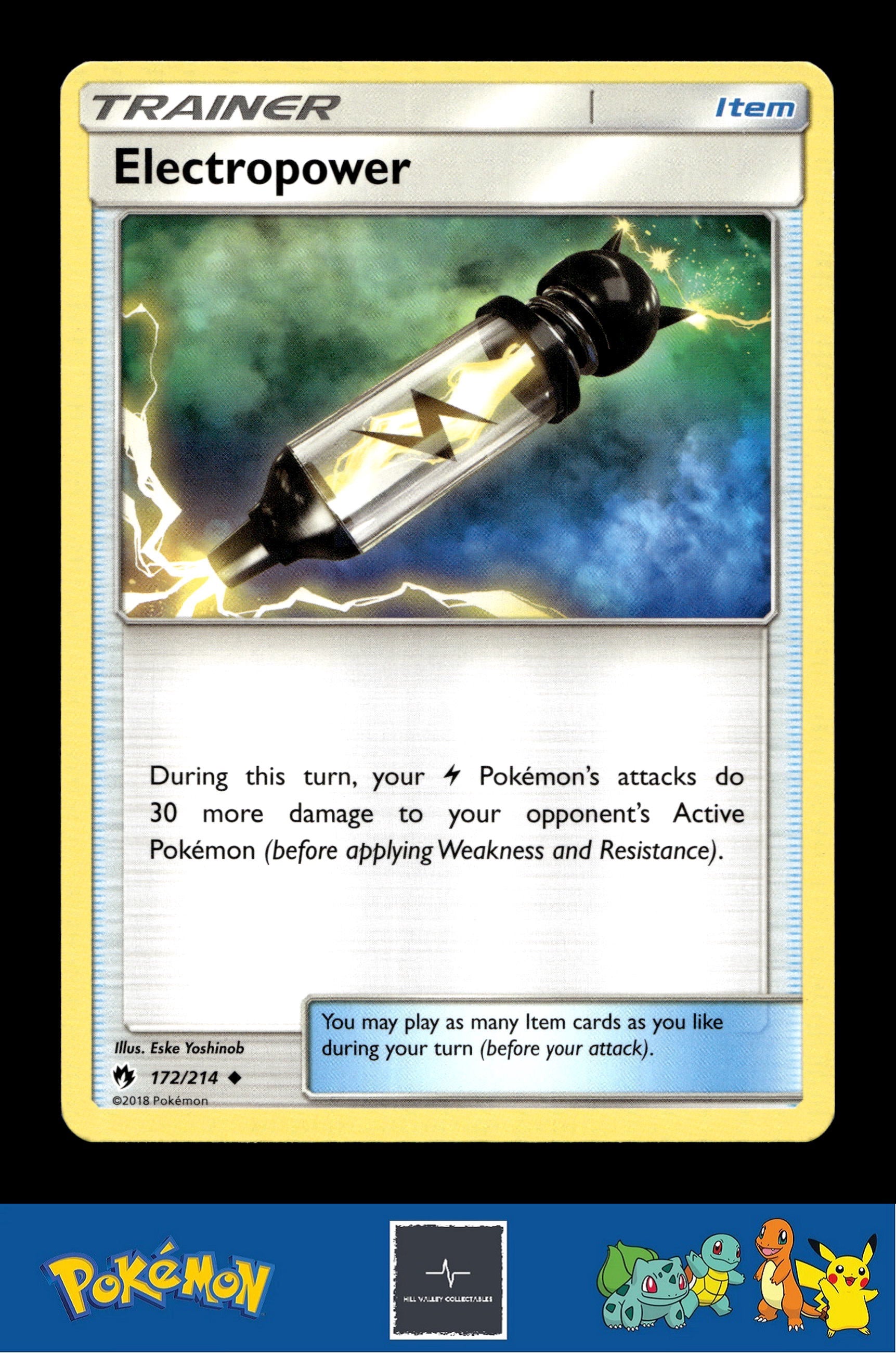 2018 Pokemon SM Lost Thunder 172/214 Electropower