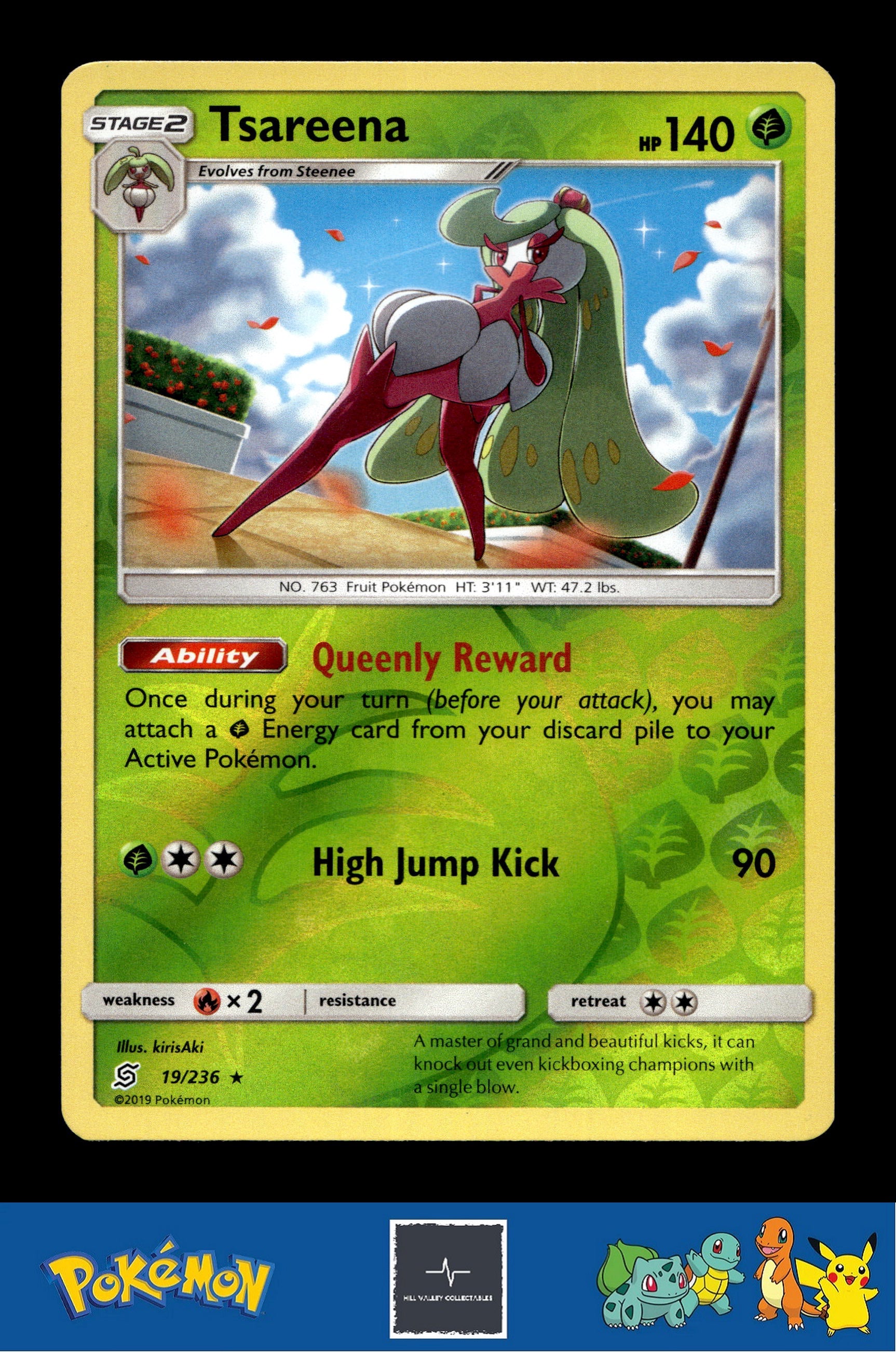 2019 Pokemon SM Unified Minds 19/236 Tsareena Reverse