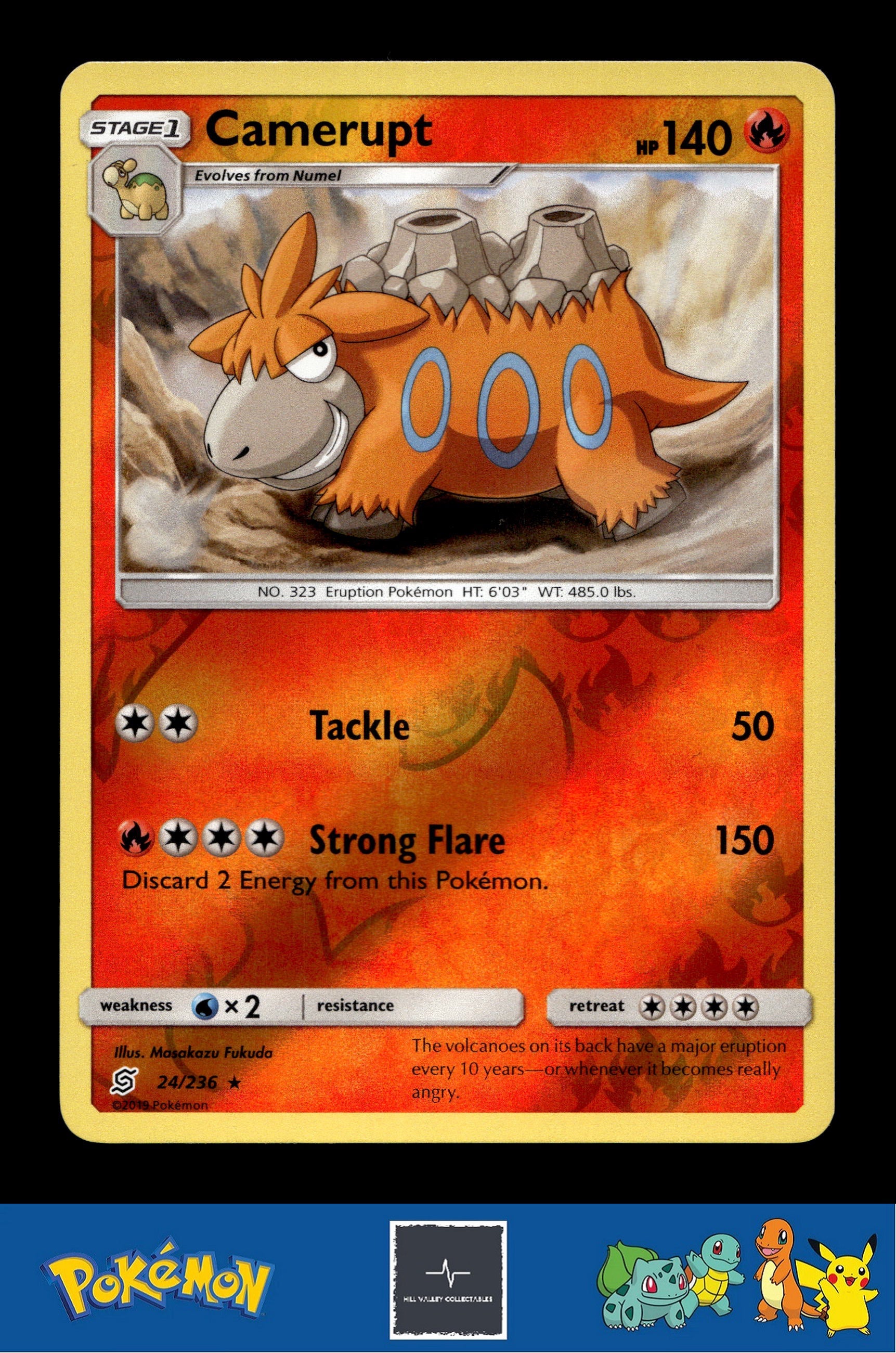 2019 Pokemon SM Unified Minds 24/236 Camerupt Reverse