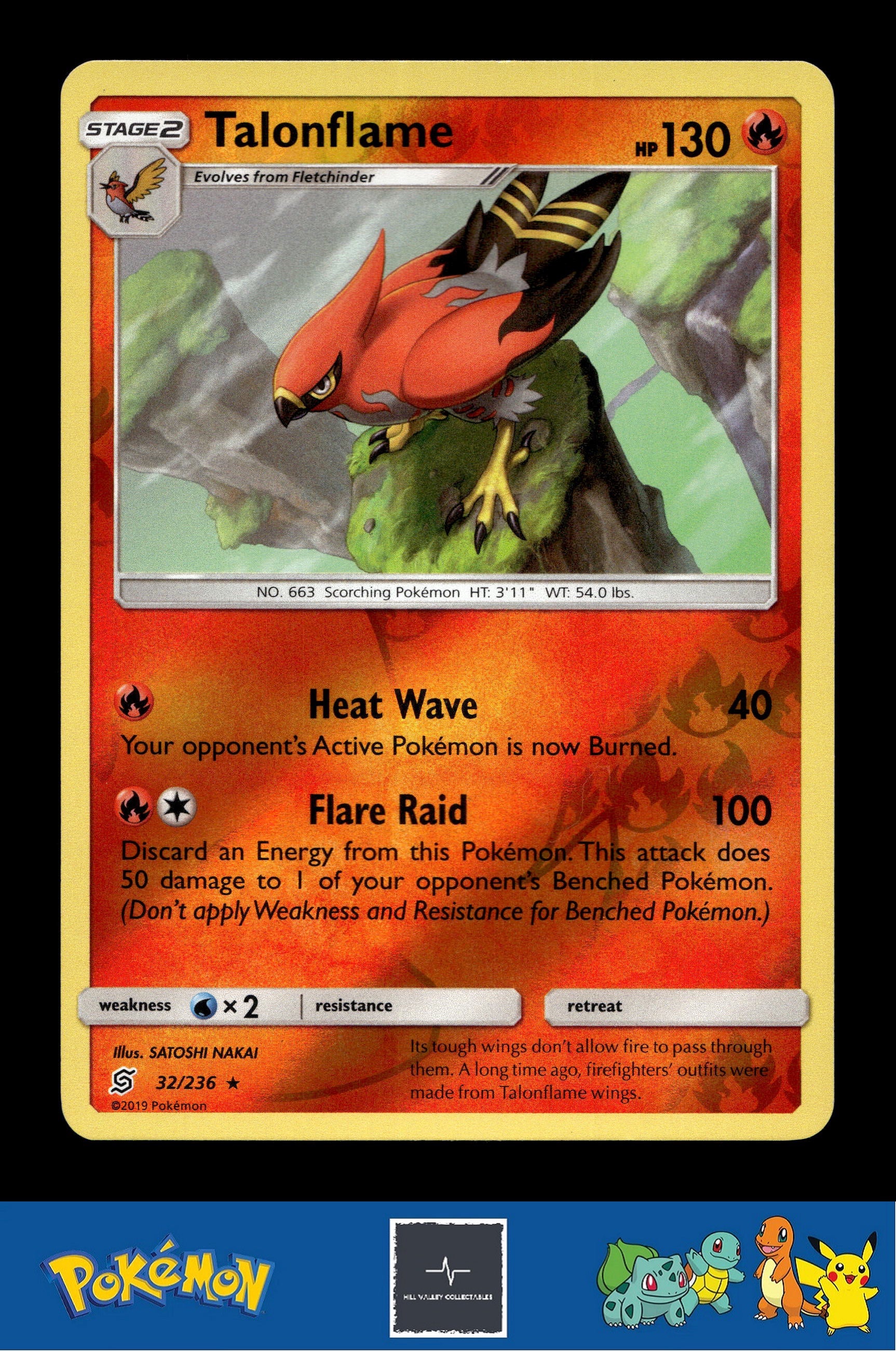 2019 Pokemon SM Unified Minds 32/236 Talonflame Reverse