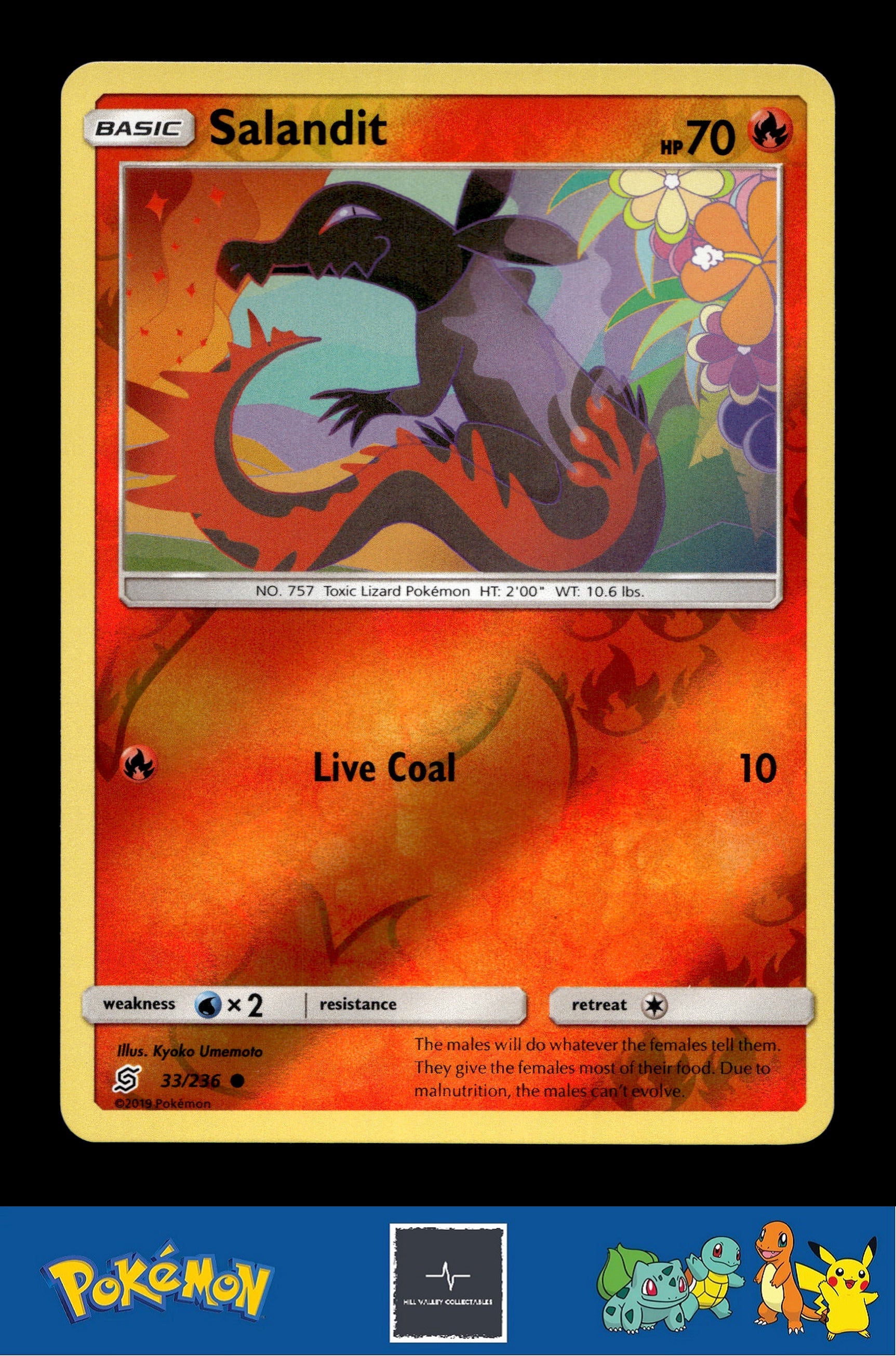2019 Pokemon SM Unified Minds 33/236 Salandit Reverse
