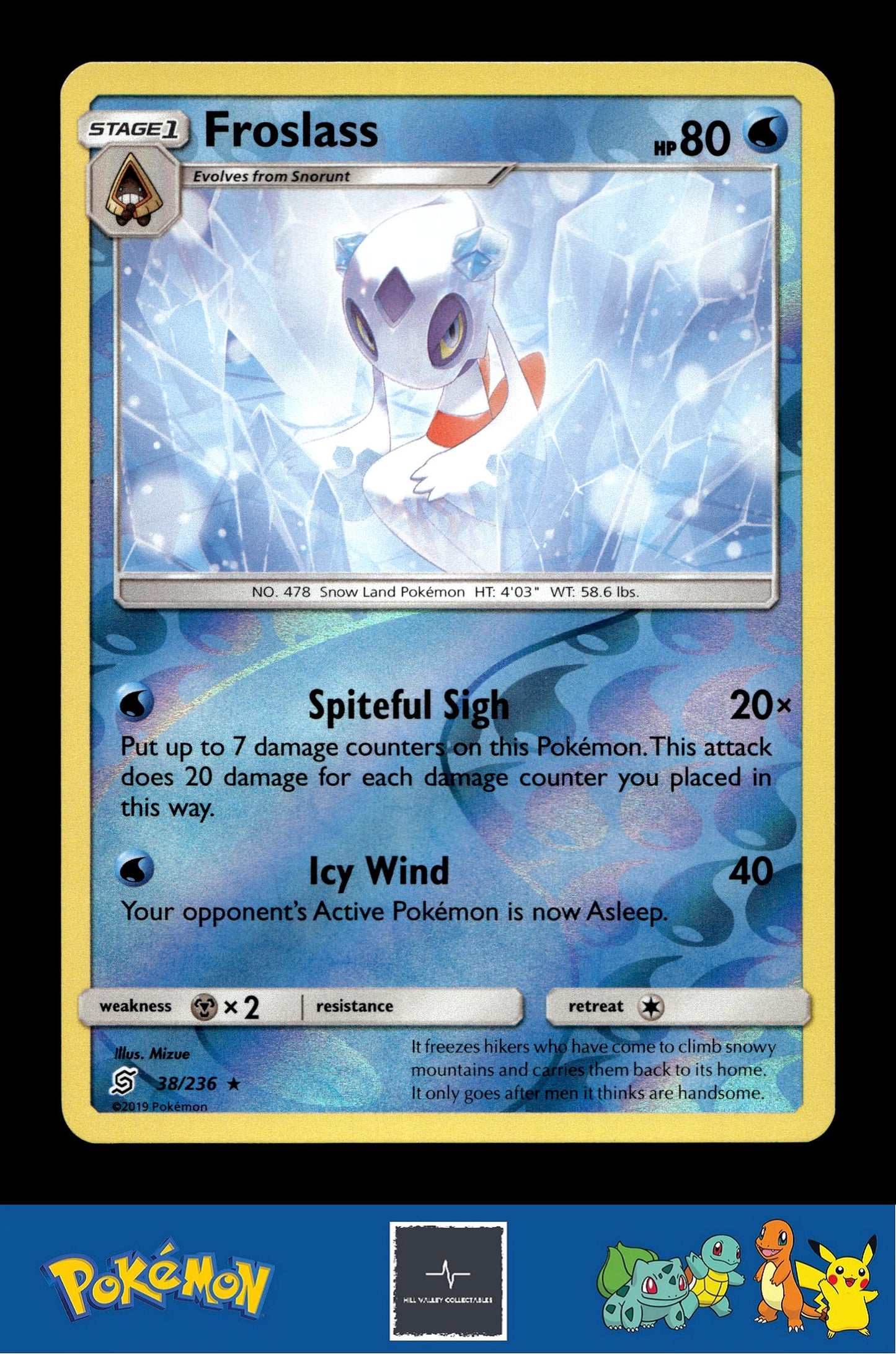 2019 Pokemon SM Unified Minds 38/236 Froslass Reverse