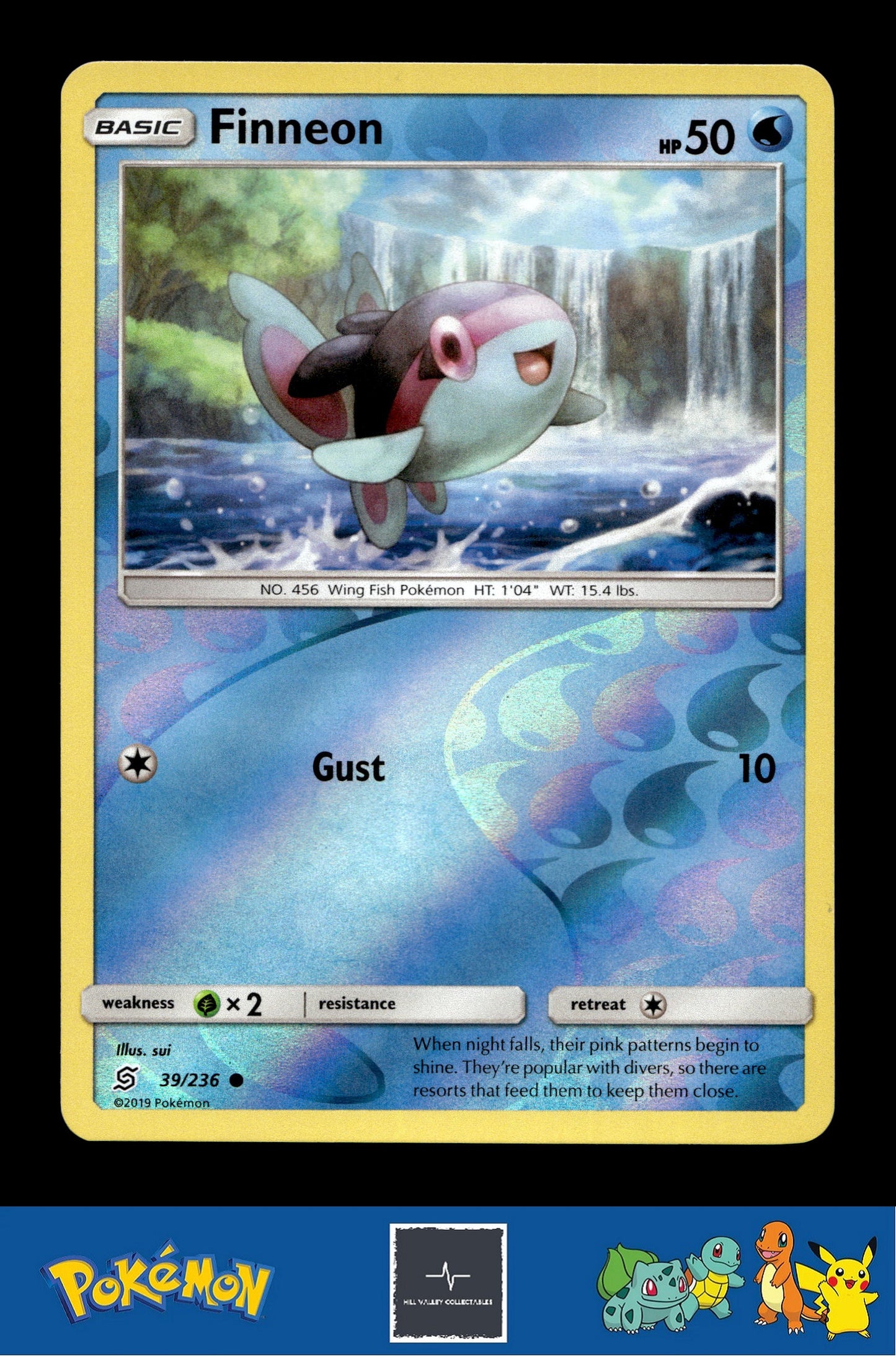 2019 Pokemon SM Unified Minds 39/236 Finneon Reverse