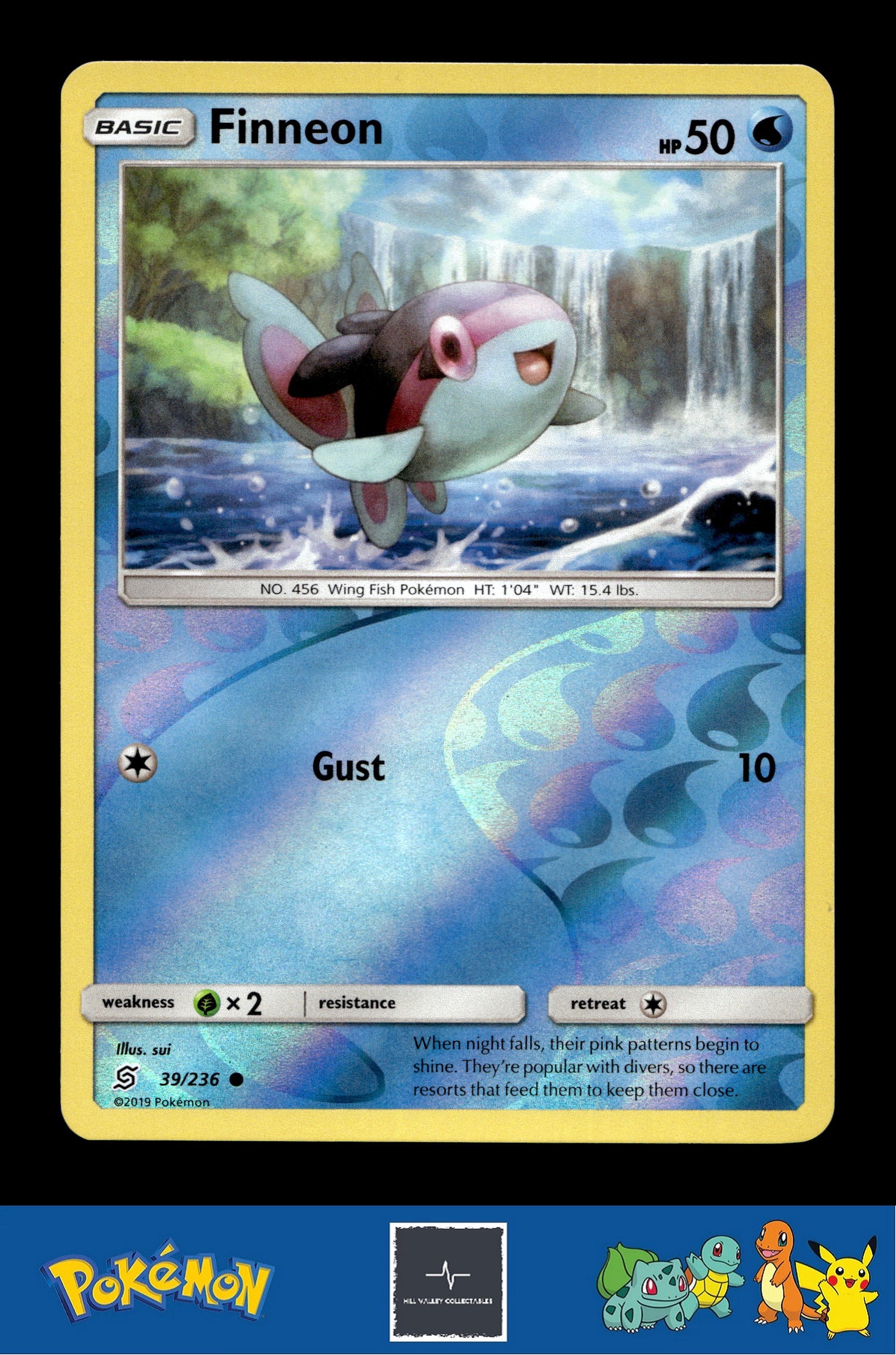 2019 Pokemon SM Unified Minds 39/236 Finneon Reverse