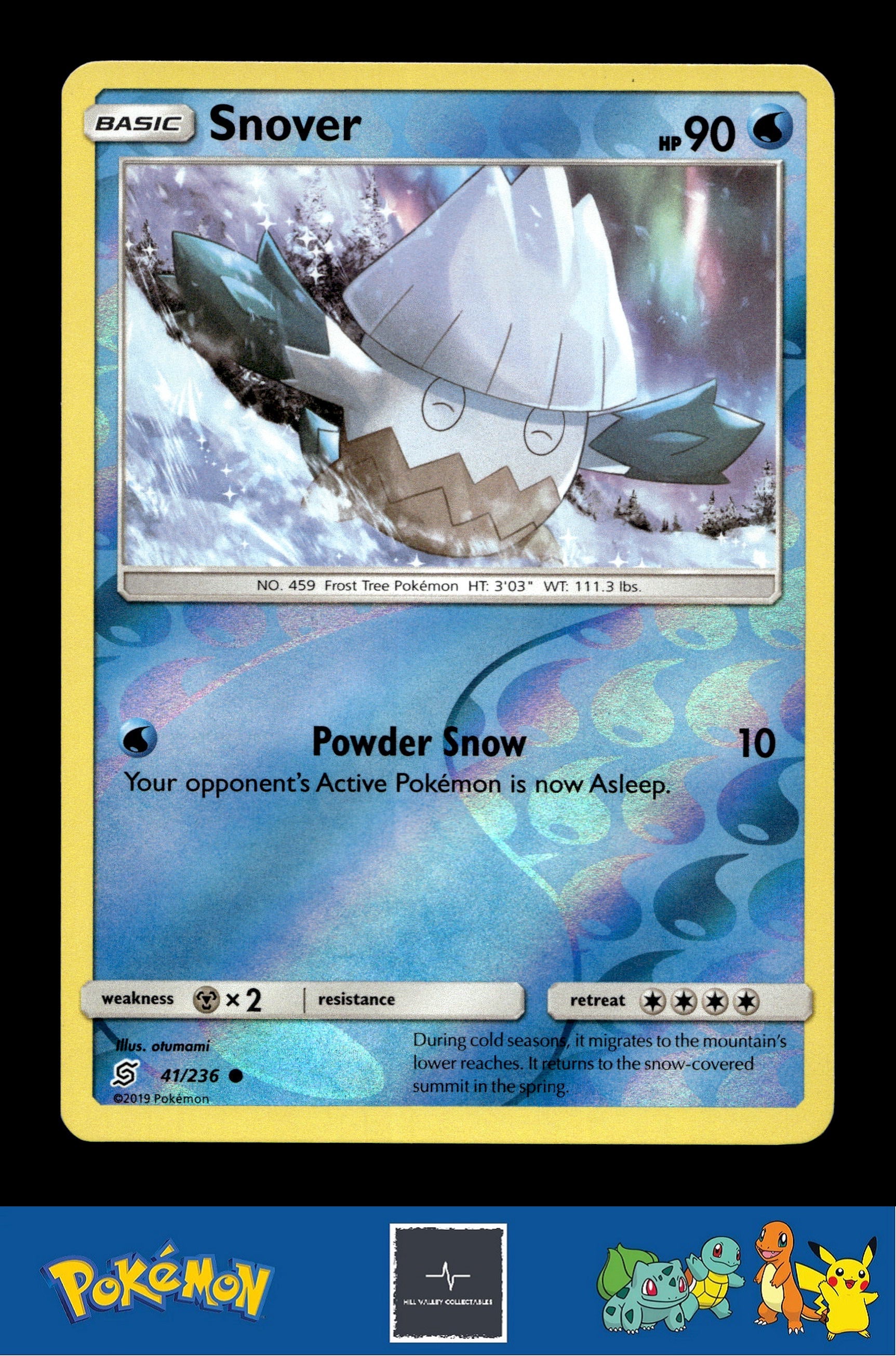 2019 Pokemon SM Unified Minds 41/236 Snover Reverse