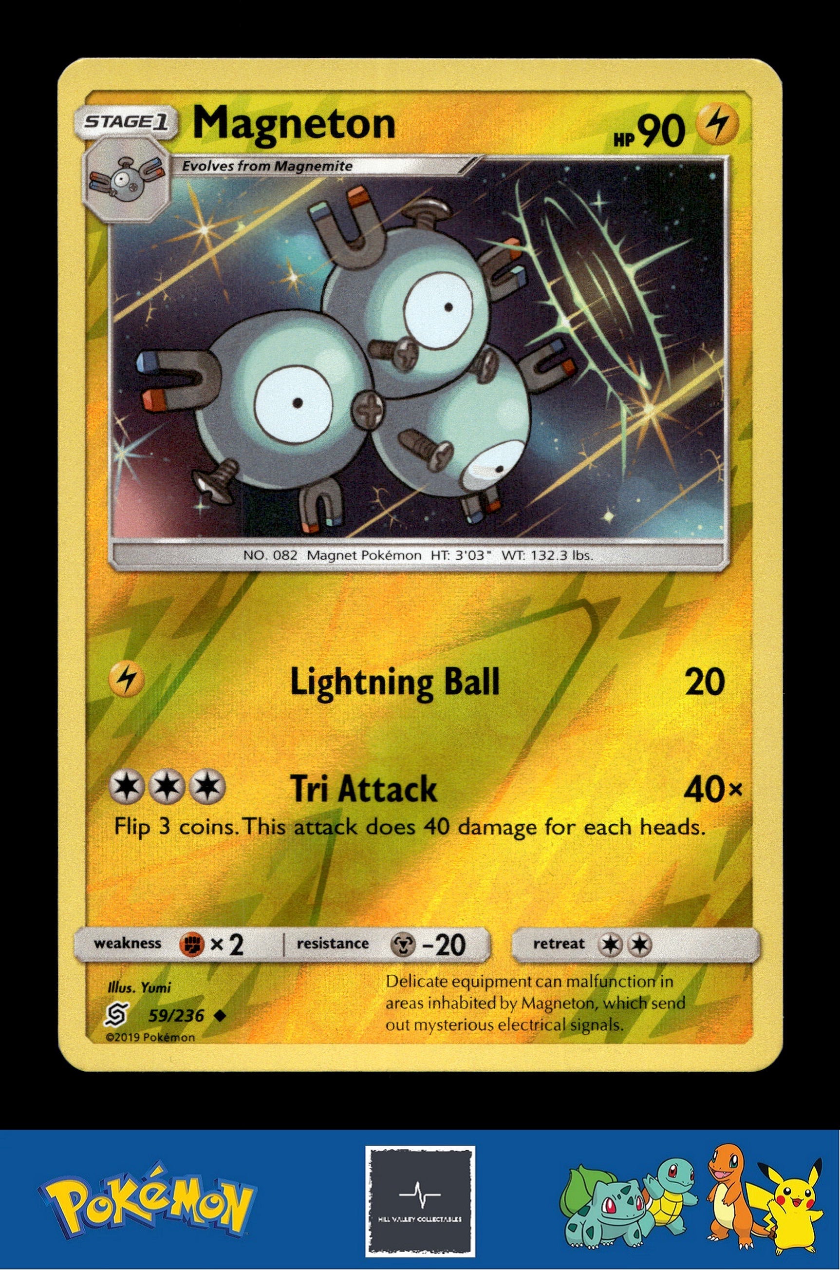 2019 Pokemon SM Unified Minds 59/236 Magneton Reverse