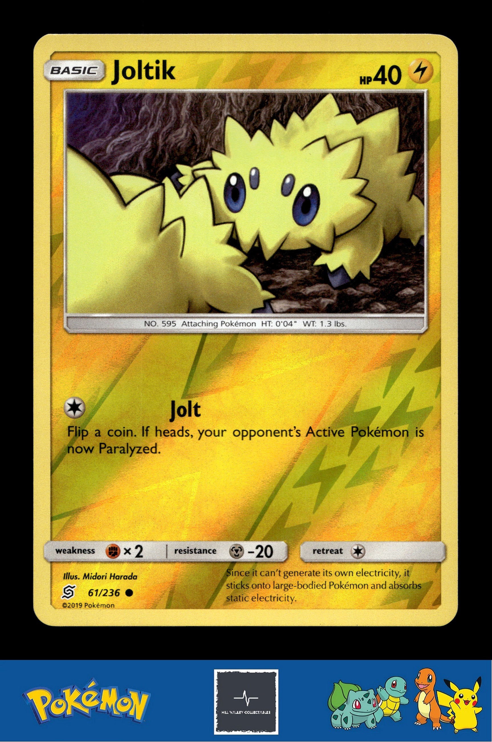 2019 Pokemon SM Unified Minds 61/236 Joltik Reverse