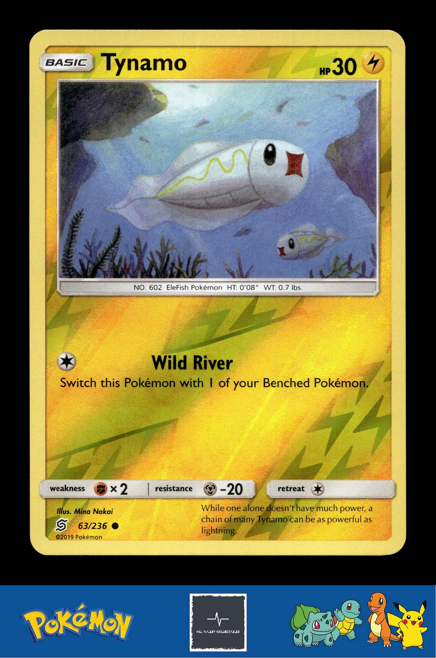 2019 Pokemon SM Unified Minds 63/236 Tynamo Reverse