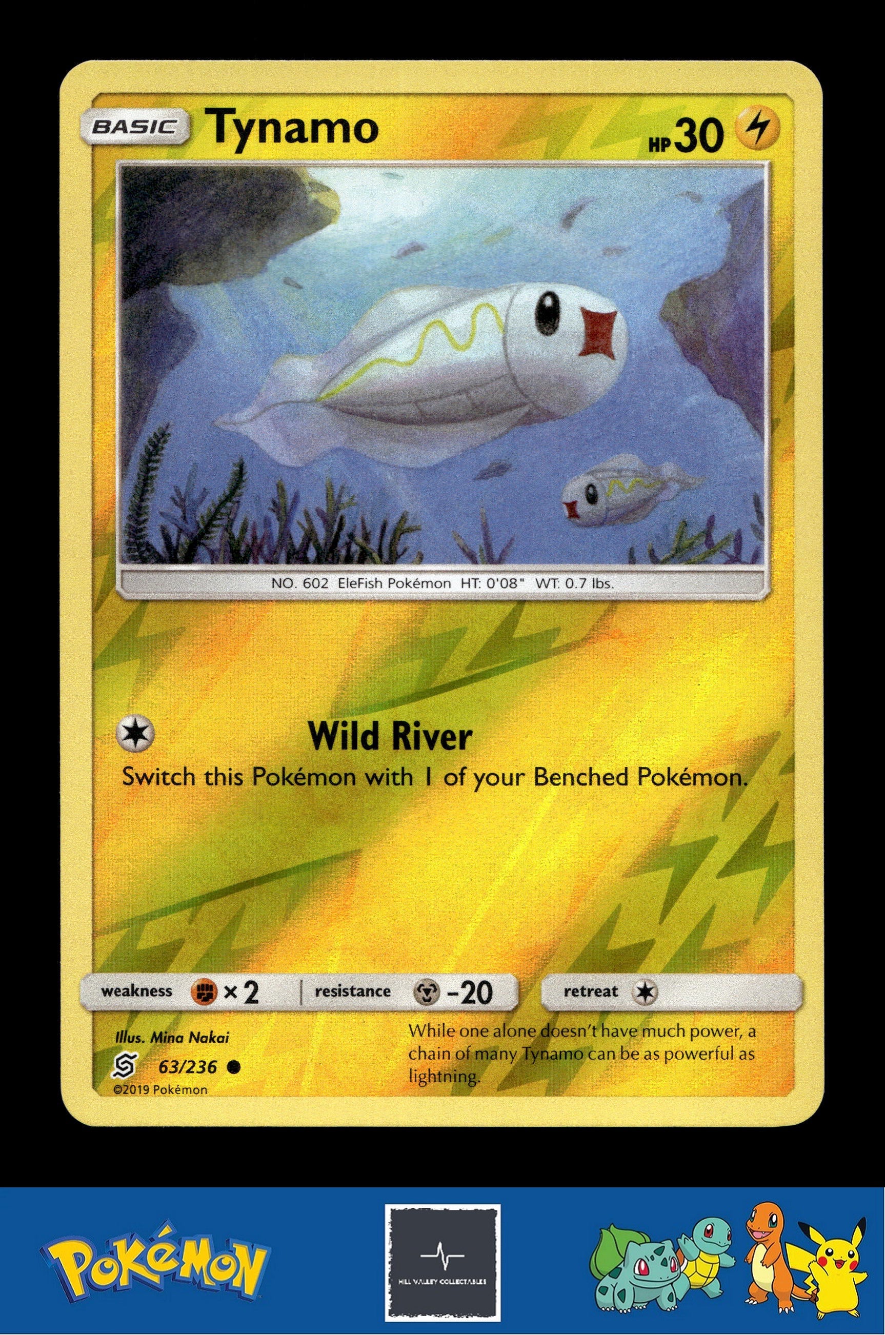 2019 Pokemon SM Unified Minds 63/236 Tynamo Reverse