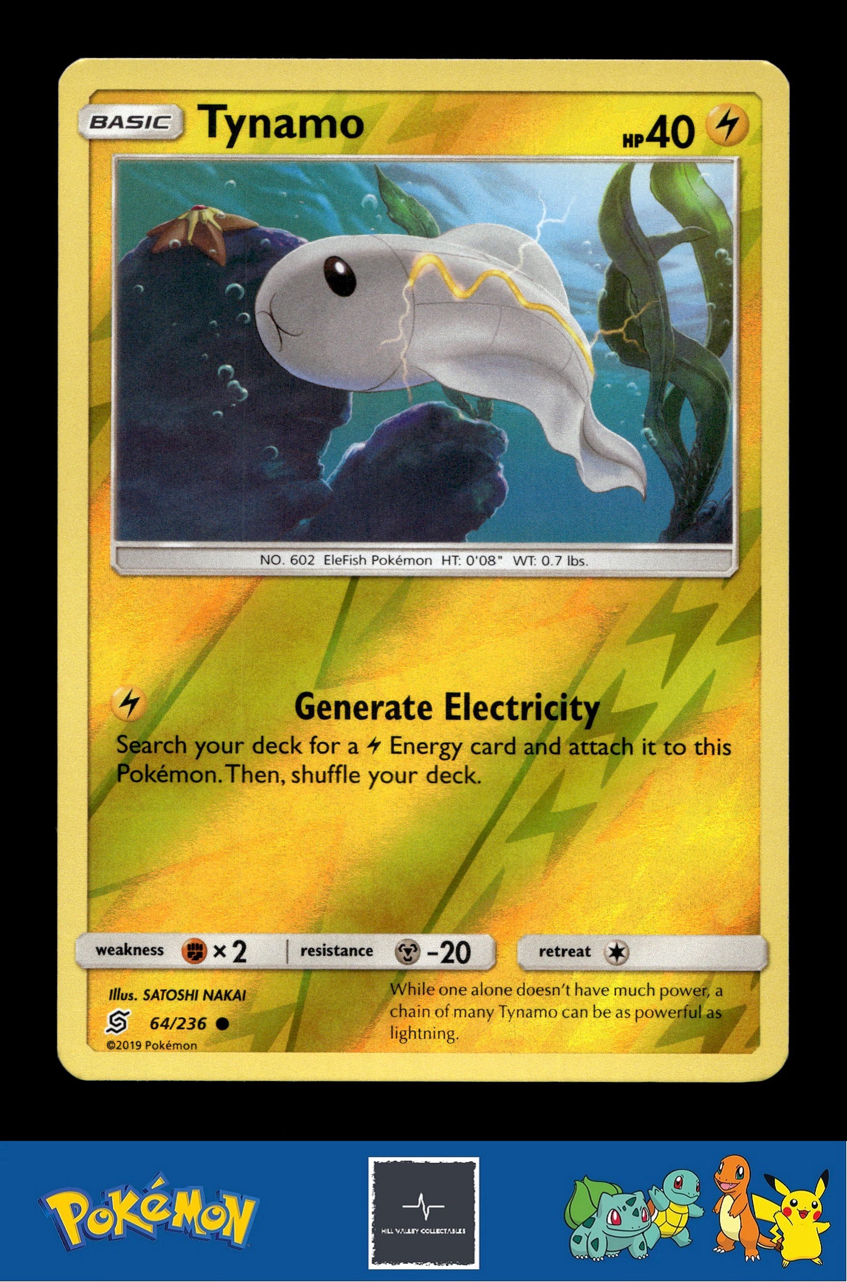 2019 Pokemon SM Unified Minds 64/236 Tynamo Reverse