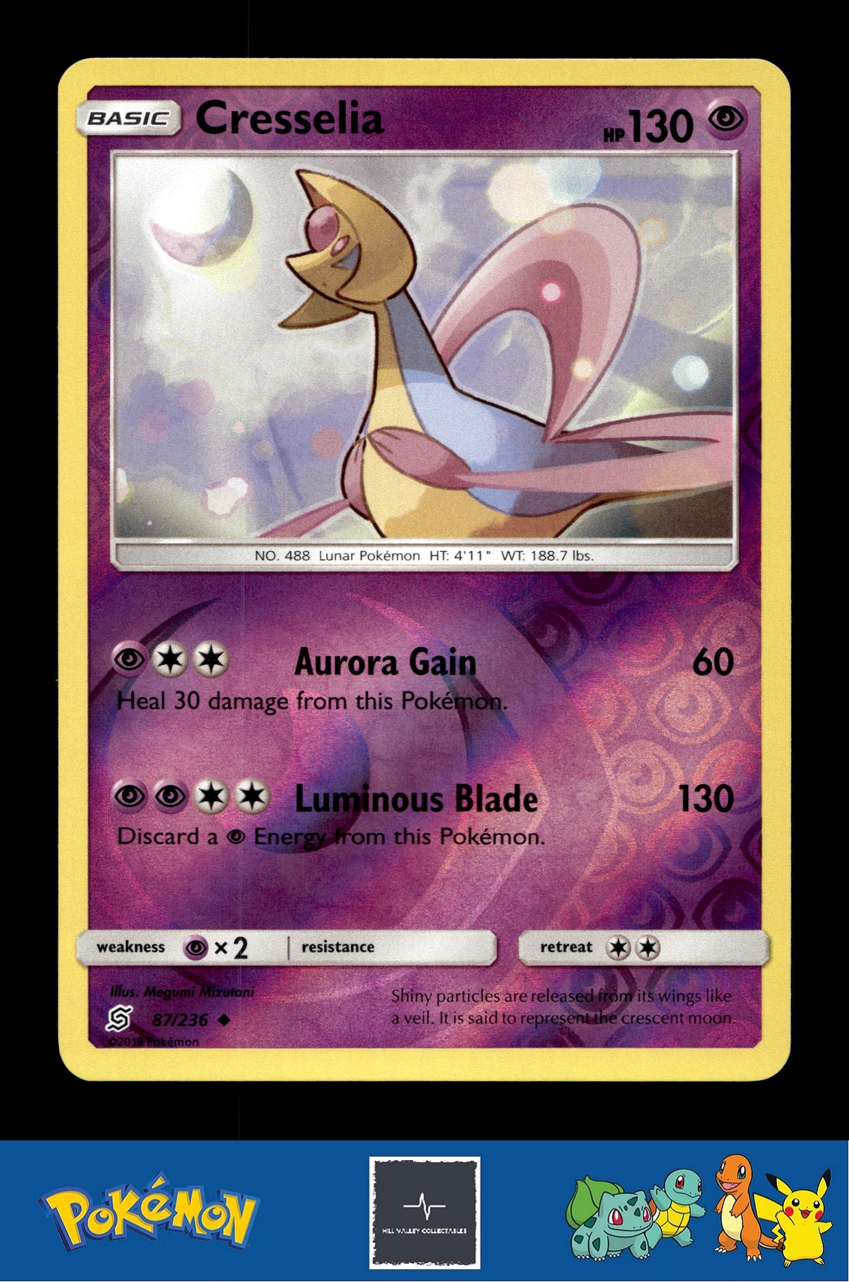 2019 Pokemon SM Unified Minds 87/236 Cresselia Reverse