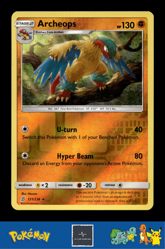 2019 Pokemon SM Unified Minds 121/236 Archeops Reverse