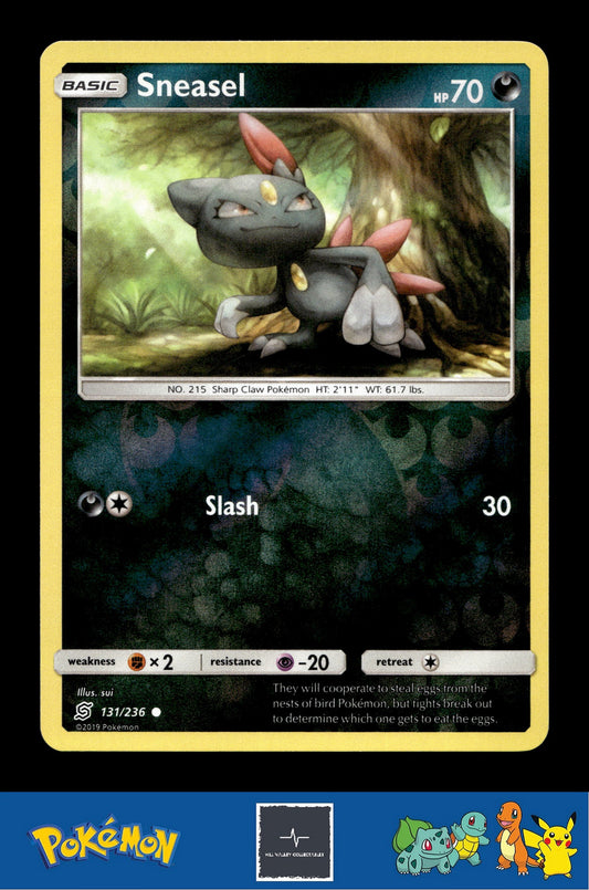 2019 Pokemon SM Unified Minds 131/236 Sneasel Reverse