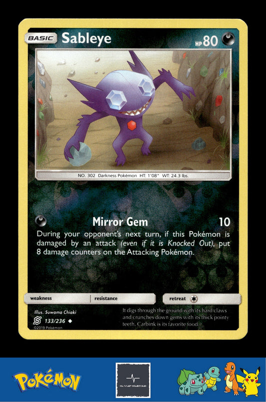 2019 Pokemon SM Unified Minds 133/236 Sableye Reverse