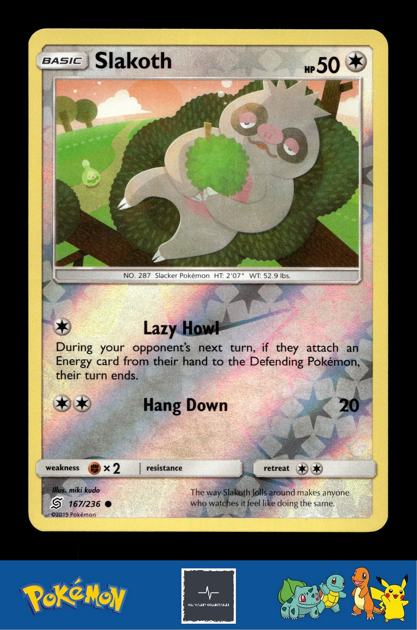 2019 Pokemon SM Unified Minds 167/236 Slakoth Reverse