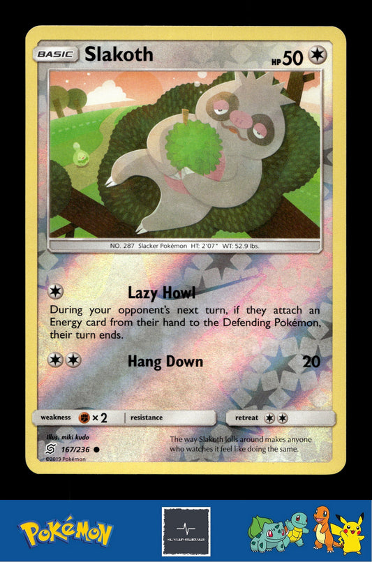 2019 Pokemon SM Unified Minds 167/236 Slakoth Reverse