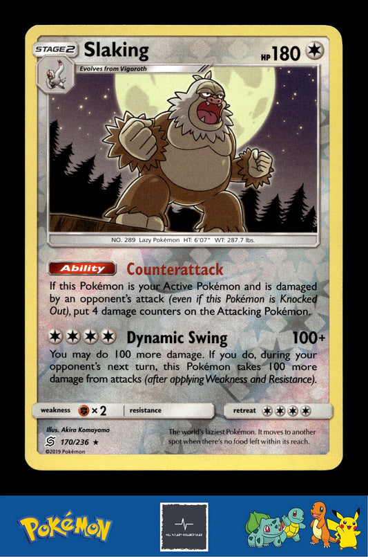 2019 Pokemon SM Unified Minds 170/236 Slaking Reverse