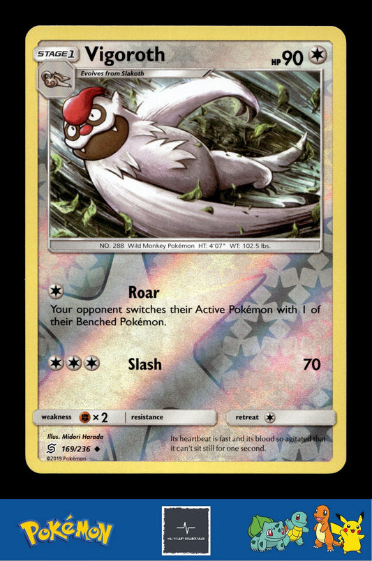 2019 Pokemon SM Unified Minds 169/236 Vigoroth Reverse