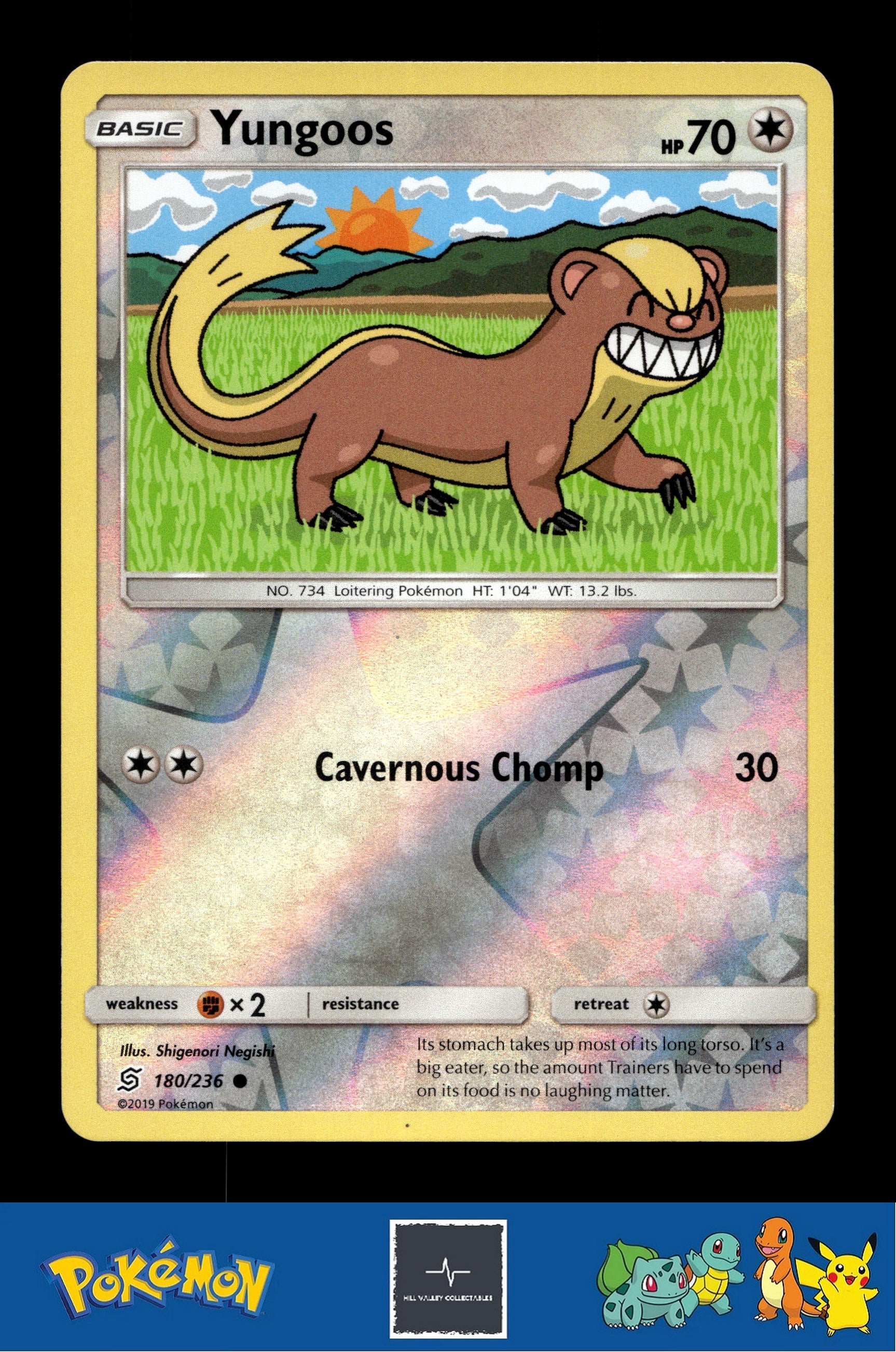 2019 Pokemon SM Unified Minds 180/236 Yungoos Reverse